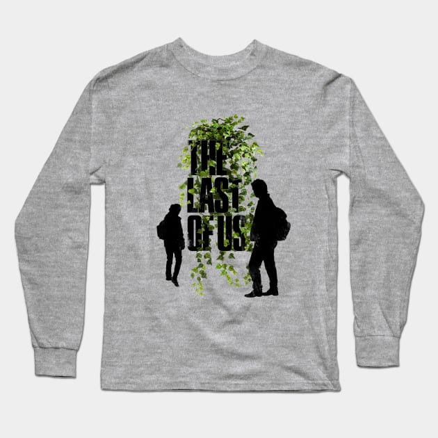 The Last of us Ellie and Joel Print Long Sleeve T-Shirt by Buff Geeks Art